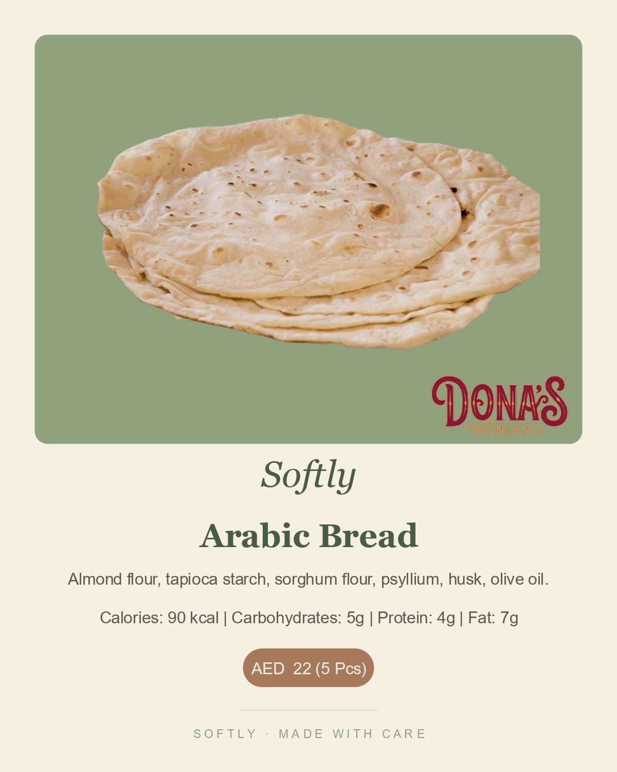 Softly.GF Arabic bread